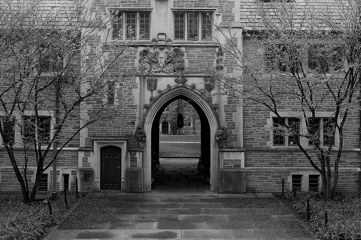 Princeton University Building holding shareholder meeting