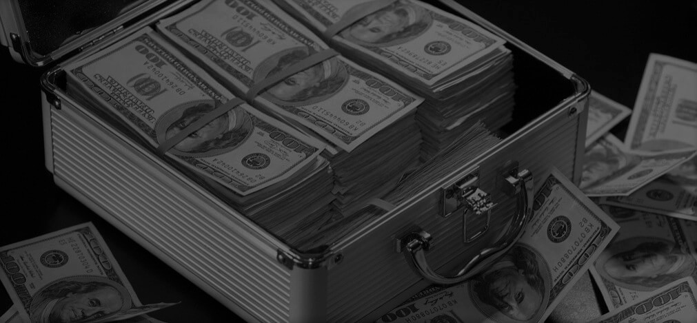 Forbes' Money Briefcase in black and white