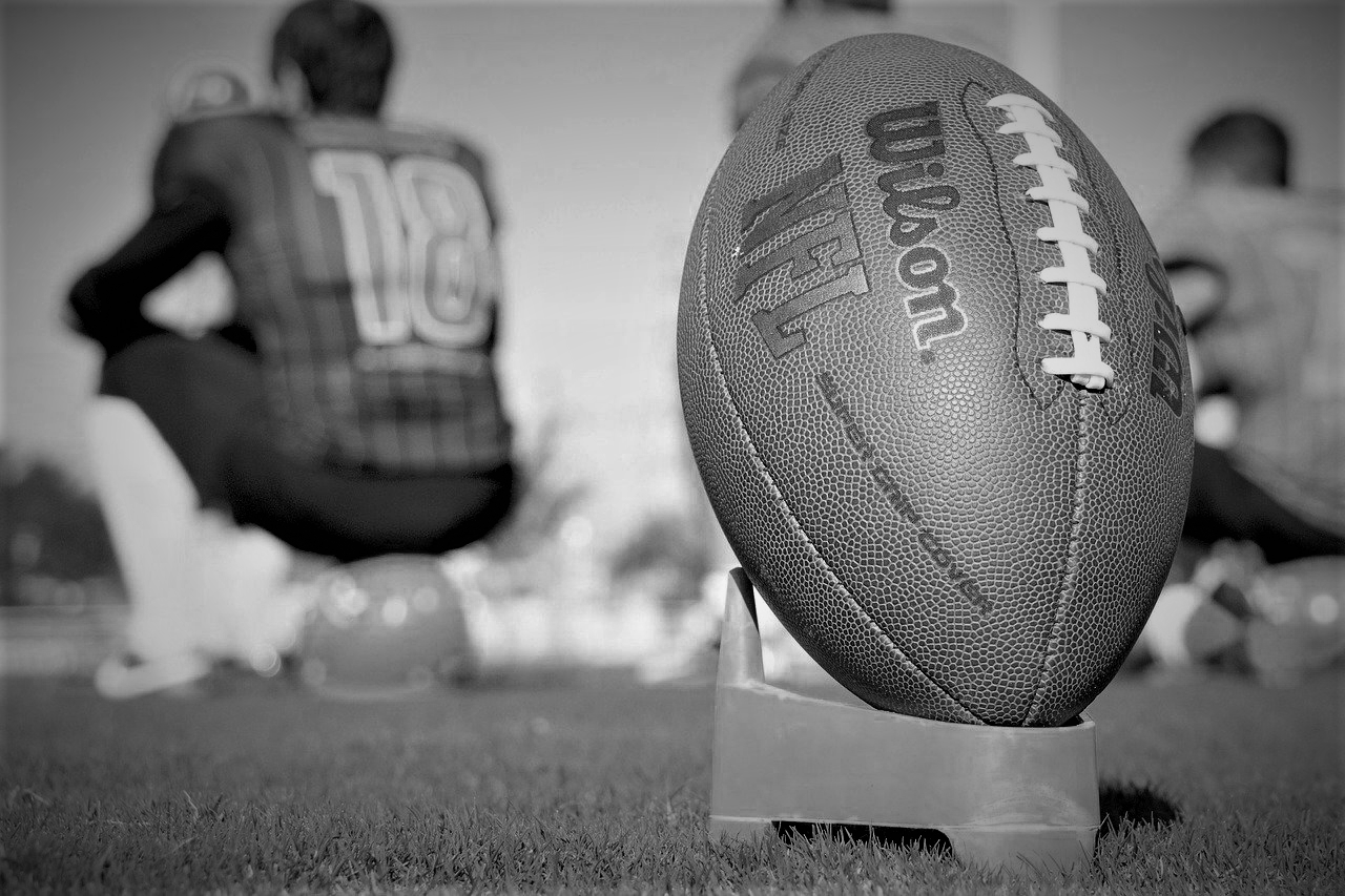 NFL Football Ball on Field