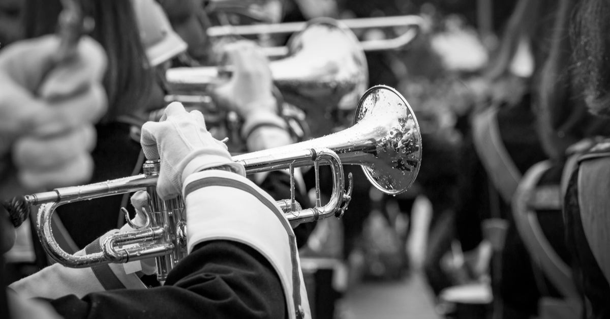 Fanfare Trumpets in marching band