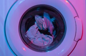 Laundry in a washing machine