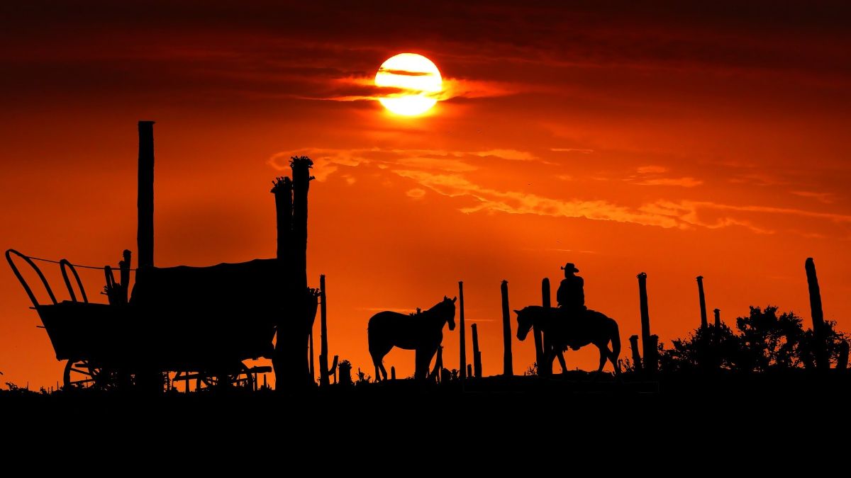 frontier sunset